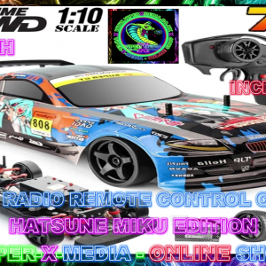1:10 SCALE RC RADIO/REMOTE CONTROL DRIFT CAR 43MPH 2.4G - HATSUNE MIKU EDITION