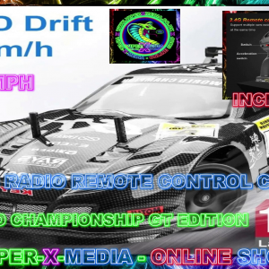 1:10 SCALE RC RADIO/REMOTE CONTROL DRIFT CAR 43MPH 2.4G - WORLD GT EDITION