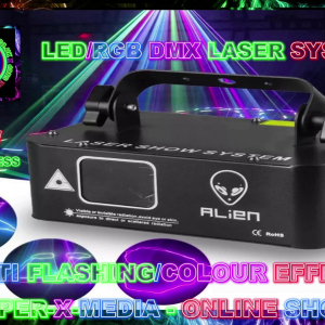 ALIEN 500W LED/RGB LASER MULTI DMX PARTY DJ SYSTEM NIGHTCLUB - RAVE/DANCE/NEON