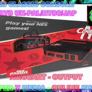NES CLASSIC AV COMPATIBLE GAME CARTRIDGE RED/BLACK EDITION CONSOLE