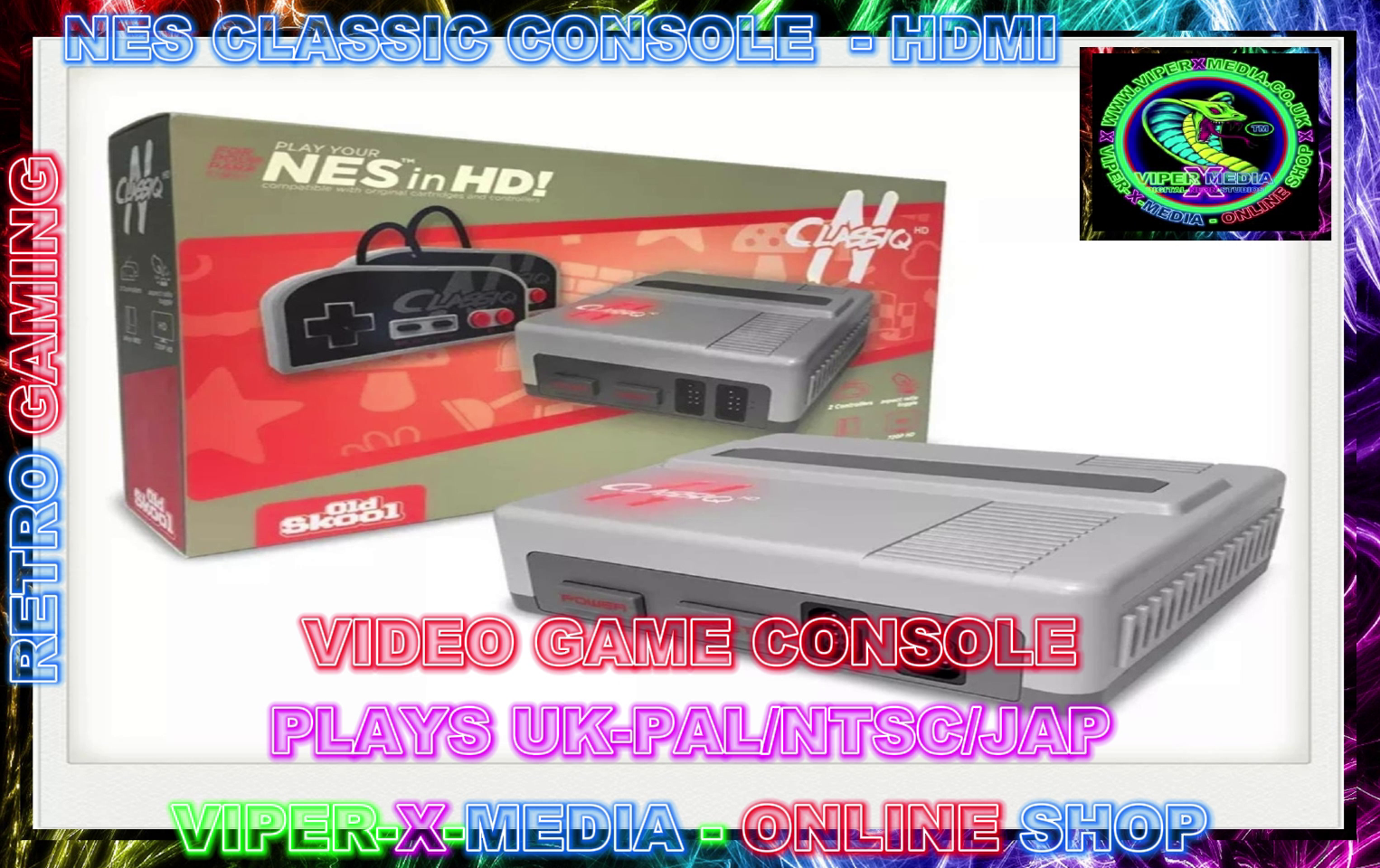 NES CLASSIC HD HDMI COMPATIBLE GAME CARTRIDGE GREY EDITION CONSOLE
